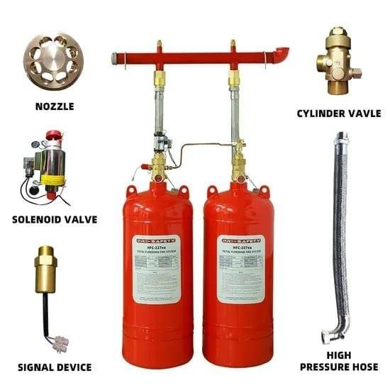 Gas extinguishing systems FM200/NOVIC/CO2